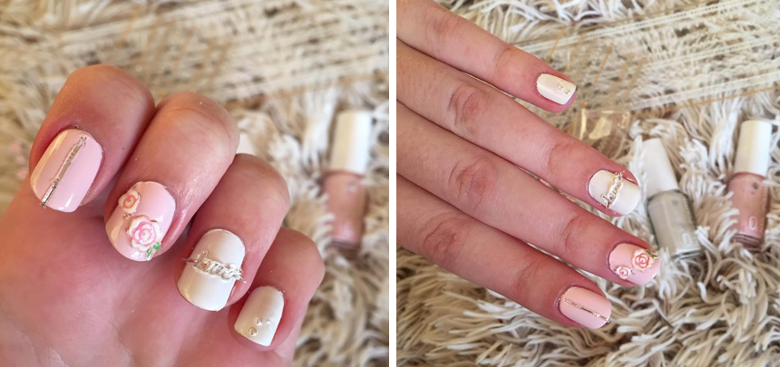 gaveæske roses nail art kit