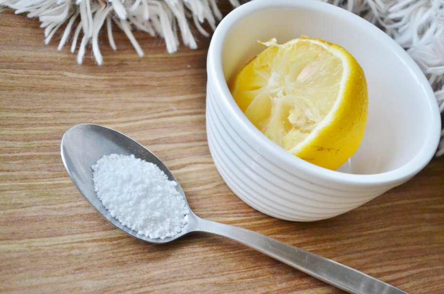 kobber vedligeholdelse citron og salt