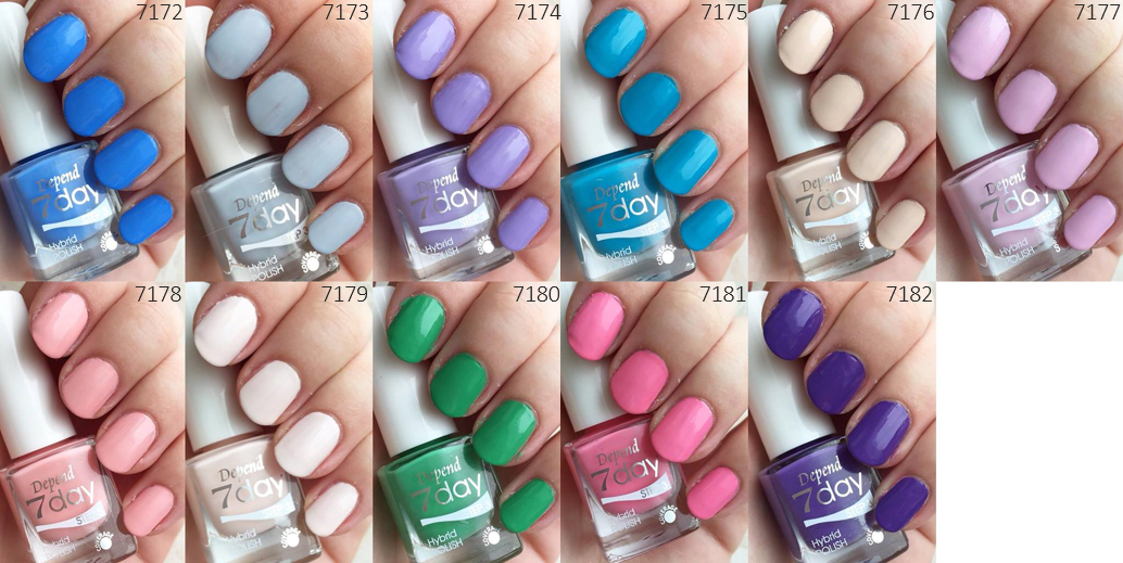 depend forår 2019 7 day swatches