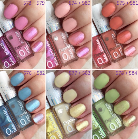 depend forår 2019 o2 minilakker swatches